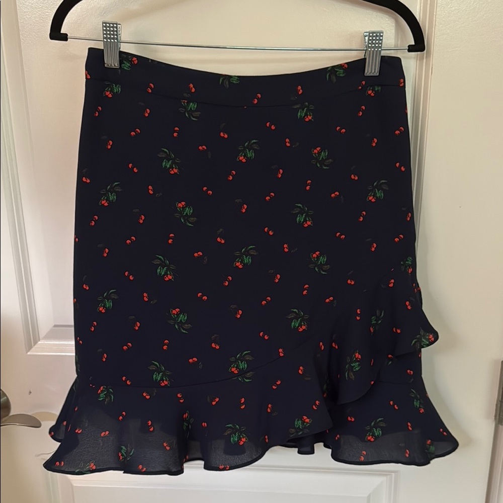 Banana Republic Cherry Print Ruffle Skirt